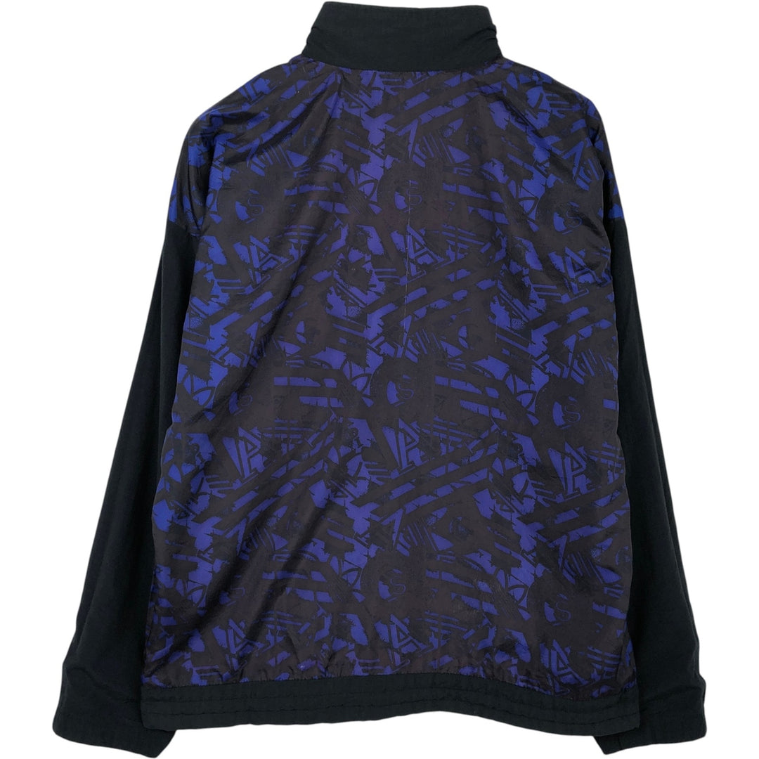 90'S Adidas all-over print reversible nylon jacket, men's size M (approx.) Nylon blue type Vintage Second Hand