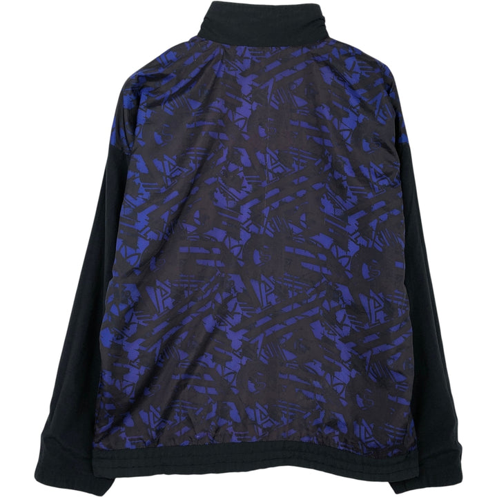 90'S Adidas all-over print reversible nylon jacket, men's size M (approx.) Nylon blue type Vintage Second Hand
