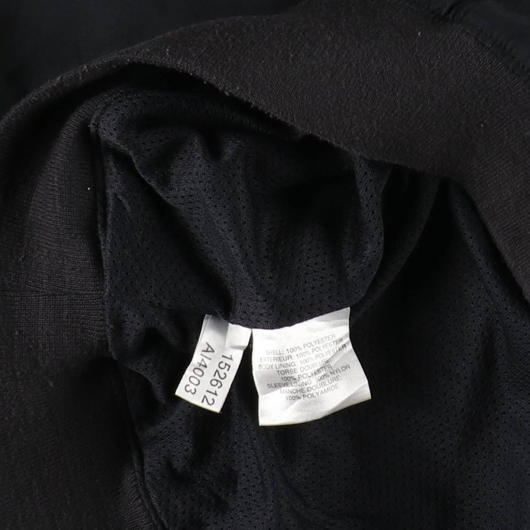 2000'S adidas V-neck warm-up pullover, men's size L polyester black type Vintage Second Hand