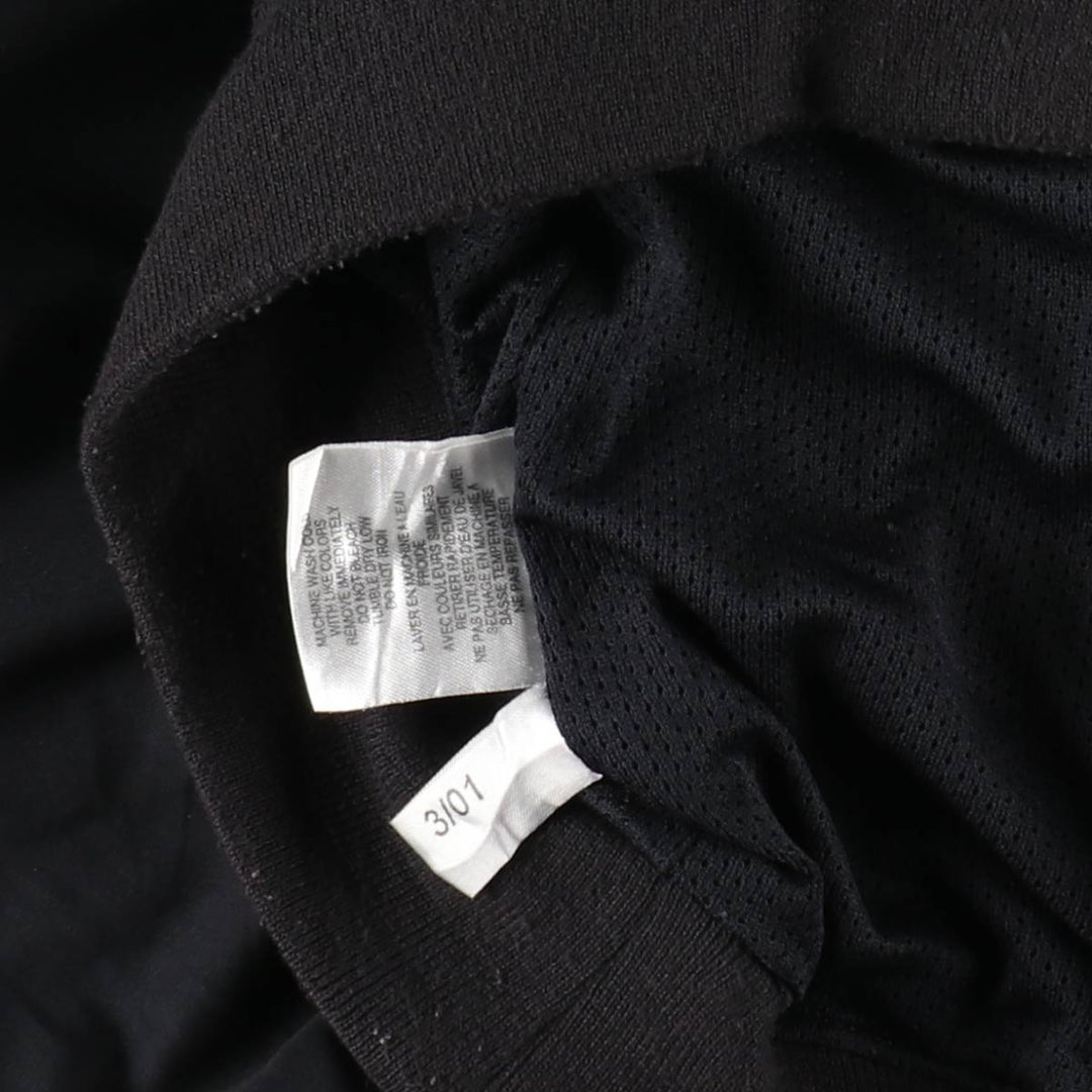2000'S adidas V-neck warm-up pullover, men's size L polyester black type Vintage Second Hand