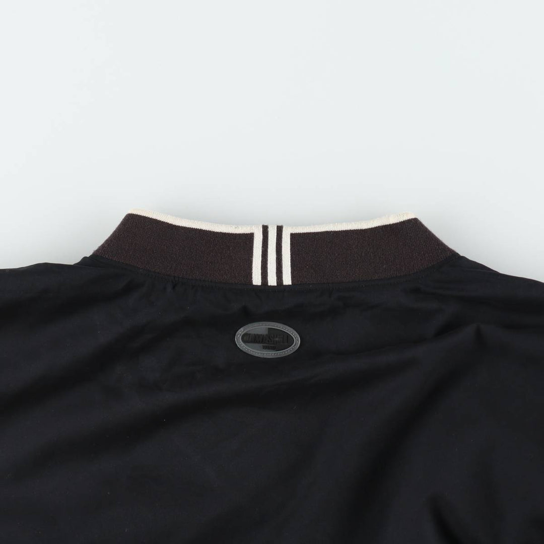 2000'S adidas V-neck warm-up pullover, men's size L polyester black type Vintage Second Hand