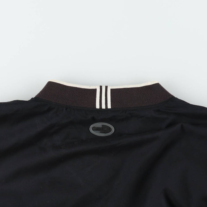 2000'S adidas V-neck warm-up pullover, men's size L polyester black type Vintage Second Hand