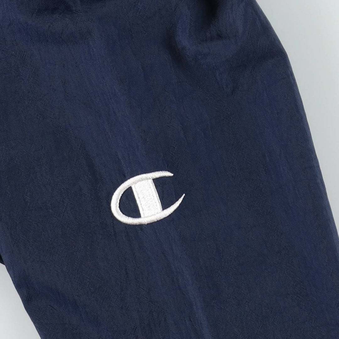 Champion V-neck nylon pullover, men's size L (approx.) Nylon navy blue type Vintage Second Hand