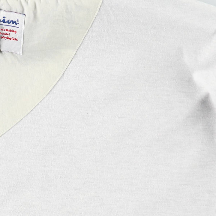 Champion V-neck nylon pullover, men's size L (approx.) Nylon navy blue type Vintage Second Hand