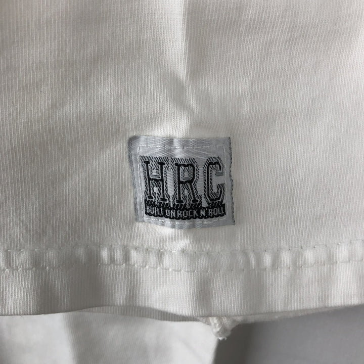 HARD ROCK CAFE Hard Rock Cafe Advertising T-shirt Made in USA Men's L size cotton white type Vintage Second Hand