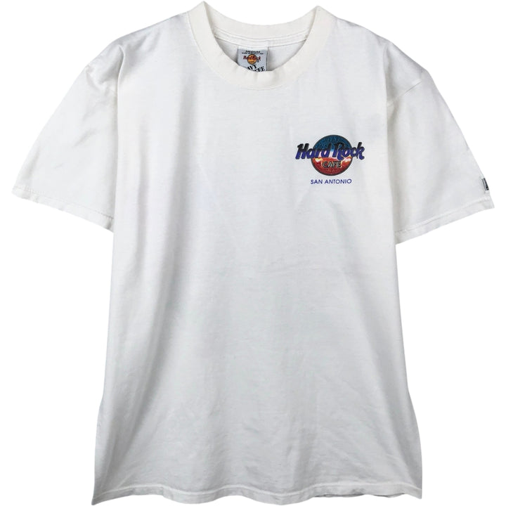 HARD ROCK CAFE Hard Rock Cafe Advertising T-Shirt, Made in USA, Men's Size M cotton white type Vintage Second Hand