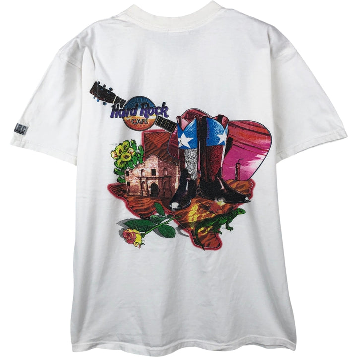 HARD ROCK CAFE Hard Rock Cafe Advertising T-Shirt, Made in USA, Men's Size M cotton white type Vintage Second Hand