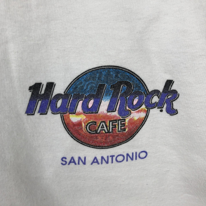 HARD ROCK CAFE Hard Rock Cafe Advertising T-Shirt, Made in USA, Men's Size M cotton white type Vintage Second Hand