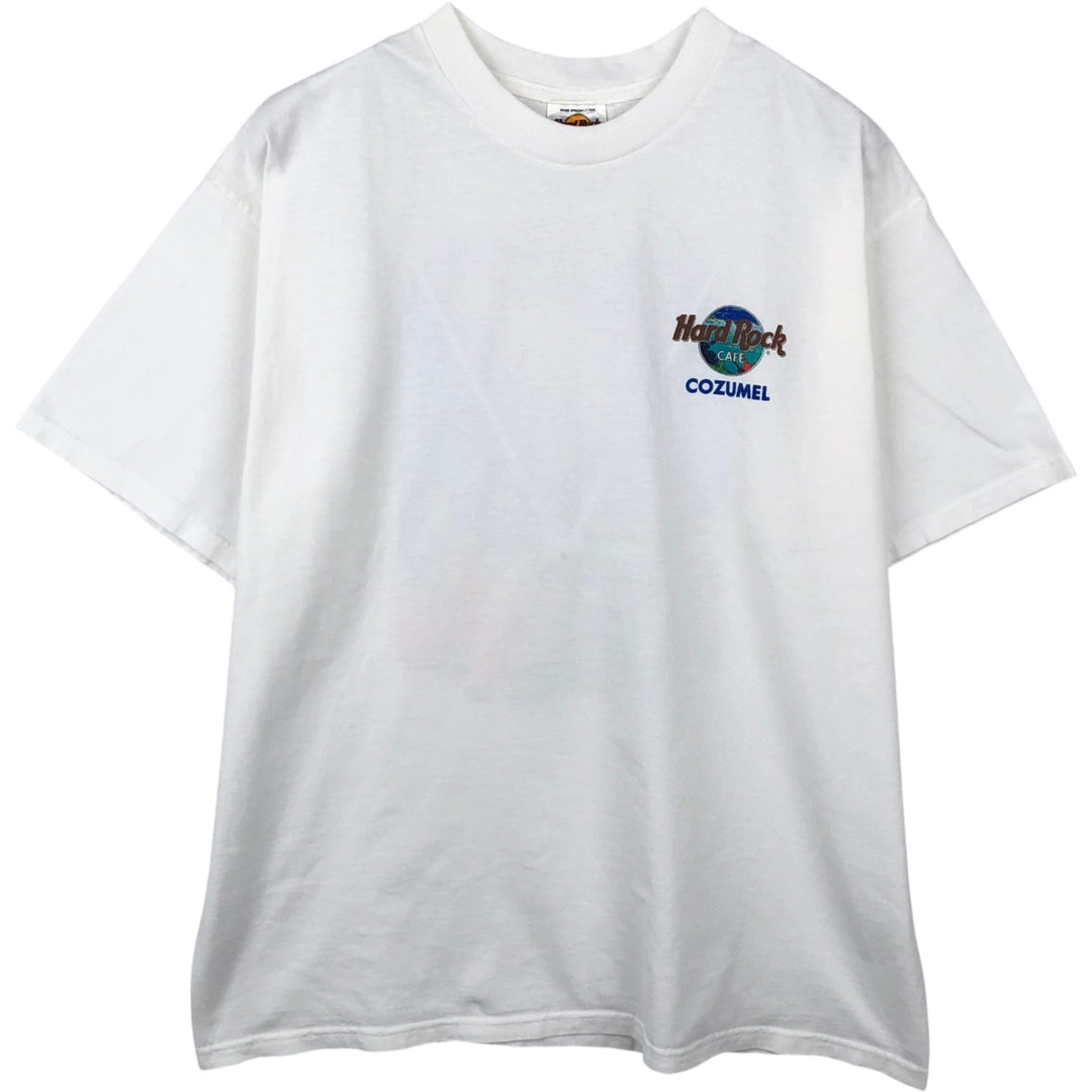HARD ROCK CAFE Hard Rock Cafe Advertising T-shirt Men's XL size cotton white type Vintage Second Hand