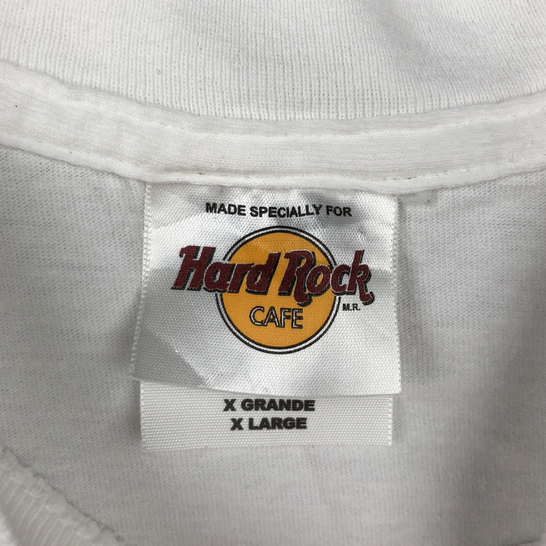 HARD ROCK CAFE Hard Rock Cafe Advertising T-shirt Men's XL size cotton white type Vintage Second Hand