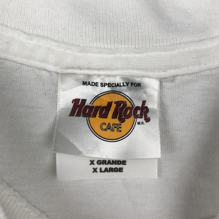 HARD ROCK CAFE Hard Rock Cafe Advertising T-shirt Men's XL size cotton white type Vintage Second Hand