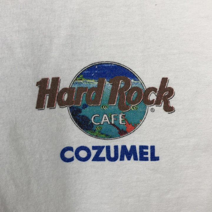 HARD ROCK CAFE Hard Rock Cafe Advertising T-shirt Men's XL size cotton white type Vintage Second Hand