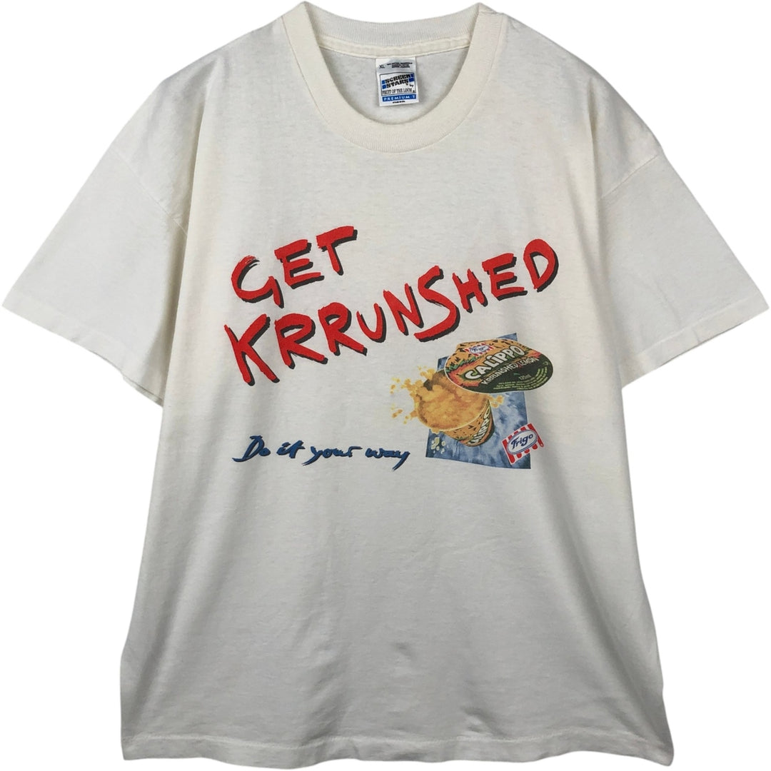 90'S Screen Stars UNILEVER Advertising T-Shirt, Men's XL equivalent, Vintage cotton white type Vintage Second Hand