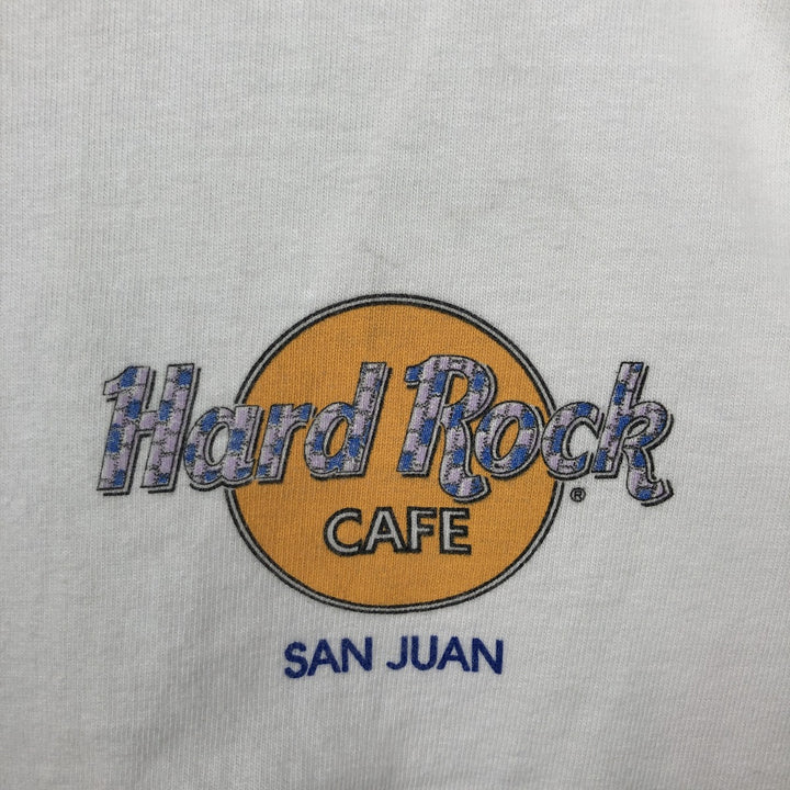 HARD ROCK CAFE advertising T-shirt, made in the USA, men's size S (equivalent). cotton white type Vintage Second Hand