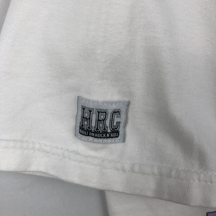 HARD ROCK CAFE advertising T-shirt, made in the USA, men's size S (equivalent). cotton white type Vintage Second Hand