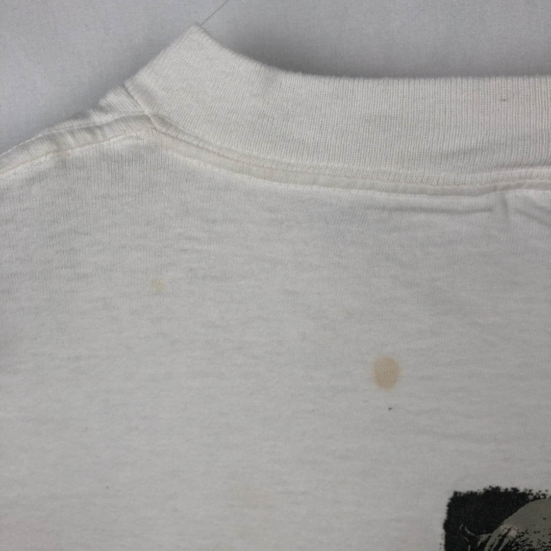 ZEBCO Advertising T-Shirt, Men's Size L (Equivalent), Vintage unclear white type Vintage Second Hand