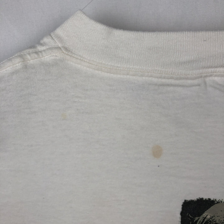 ZEBCO Advertising T-Shirt, Men's Size L (Equivalent), Vintage unclear white type Vintage Second Hand