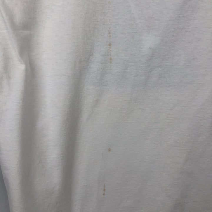 ZEBCO Advertising T-Shirt, Men's Size L (Equivalent), Vintage unclear white type Vintage Second Hand