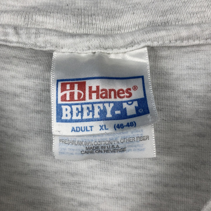 90'S Hanes NETPLEX Advertising T-Shirt, Made in USA, Men's XL equivalent, Vintage cotton gray type Vintage Second Hand