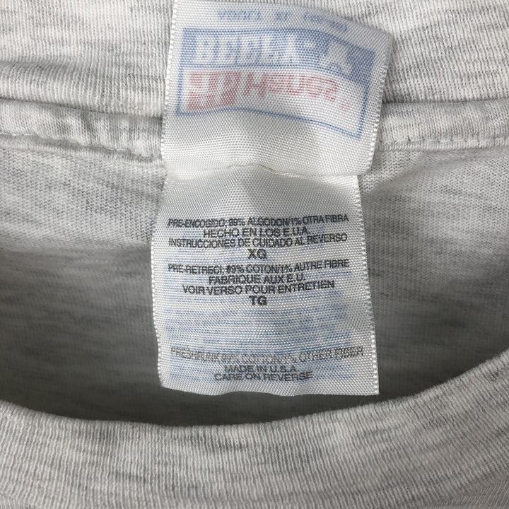 90'S Hanes NETPLEX Advertising T-Shirt, Made in USA, Men's XL equivalent, Vintage cotton gray type Vintage Second Hand