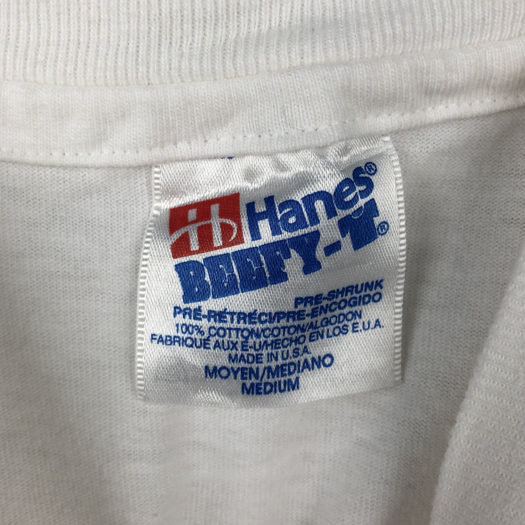 90'S Hanes HOOTERS Advertising T-Shirt, Made in USA, Men's Size M (approx.), Vintage cotton white type Vintage Second Hand
