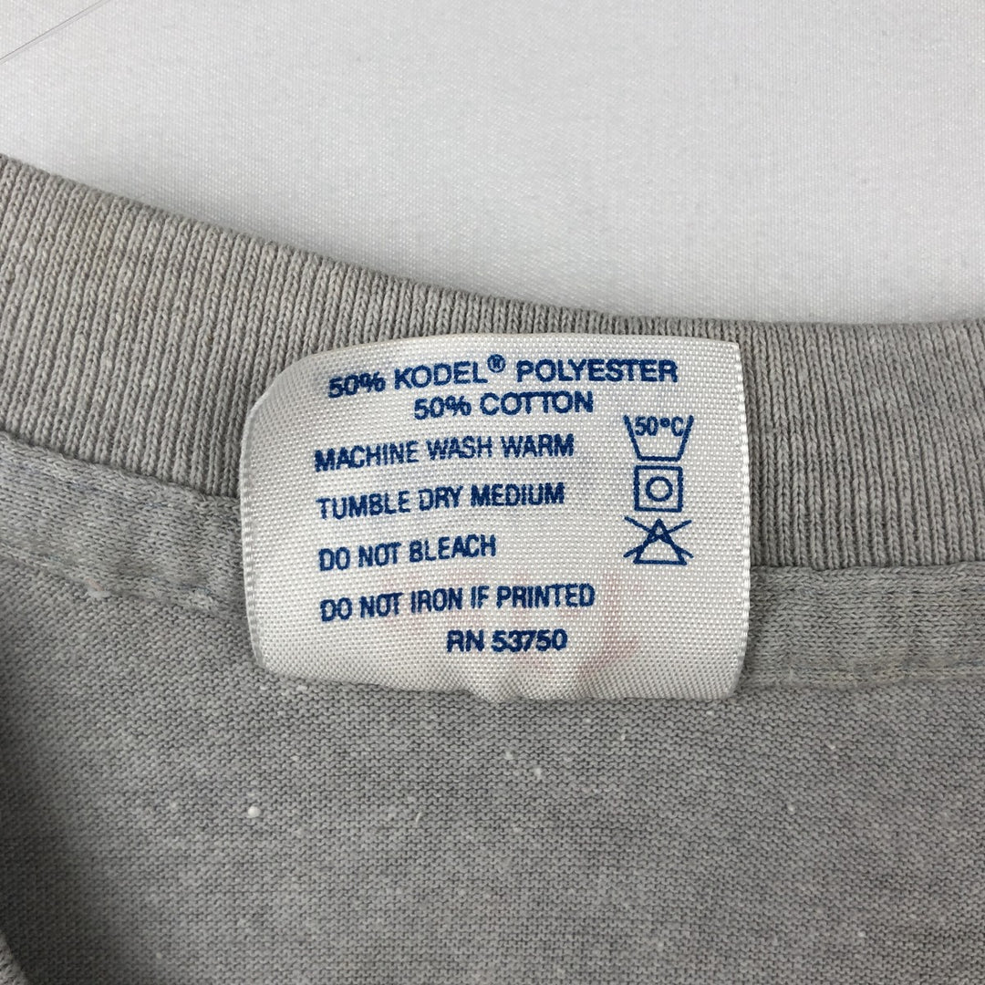 90'S T-shirt JAYS Barq's advertising t-shirt, made in USA, men's size XL equivalent, vintage. polyester gray type Vintage Second Hand