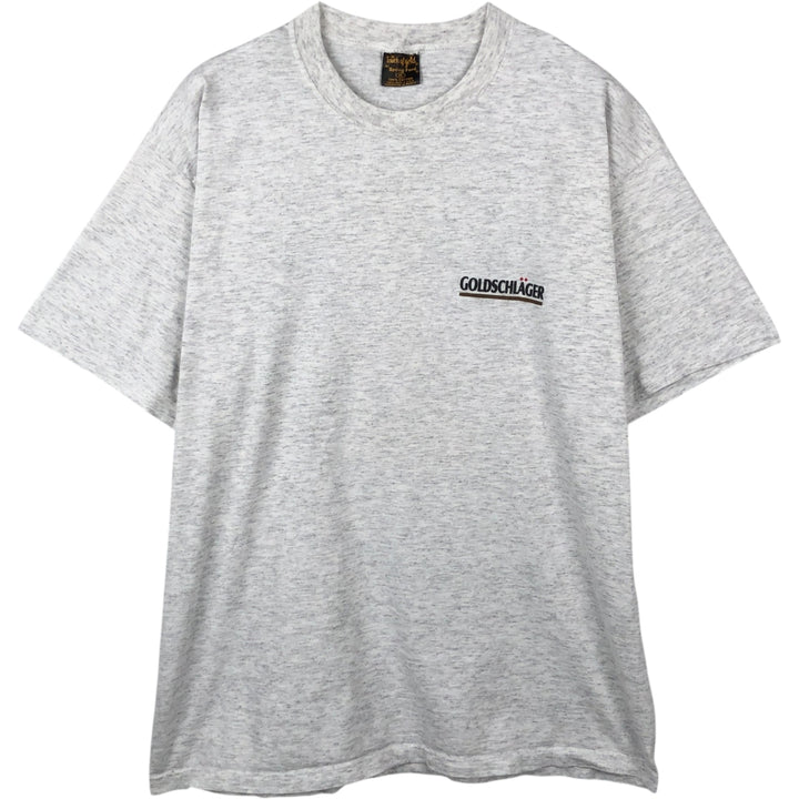 Spring Ford GOLDSCHLAGER Advertising T-Shirt, Men's XL (approx.) cotton gray type Vintage Second Hand