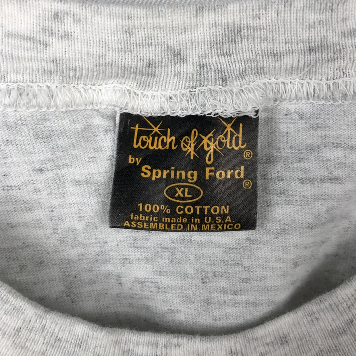 Spring Ford GOLDSCHLAGER Advertising T-Shirt, Men's XL (approx.) cotton gray type Vintage Second Hand