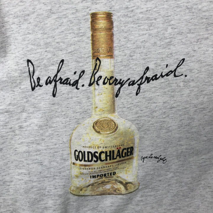 Spring Ford GOLDSCHLAGER Advertising T-Shirt, Men's XL (approx.) cotton gray type Vintage Second Hand
