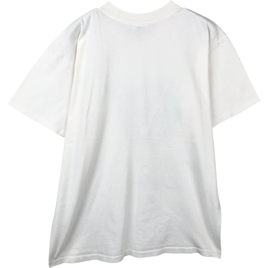90'S CYRK M and M's advertising T-shirt, Made in USA, Men's size L equivalent, Vintage cotton white type Vintage Second Hand