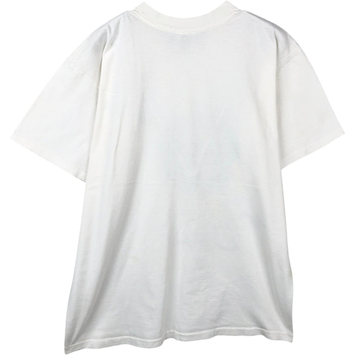 90'S CYRK M and M's advertising T-shirt, Made in USA, Men's size L equivalent, Vintage cotton white type Vintage Second Hand