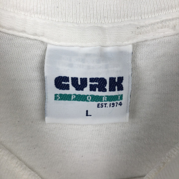 90'S CYRK M and M's advertising T-shirt, Made in USA, Men's size L equivalent, Vintage cotton white type Vintage Second Hand
