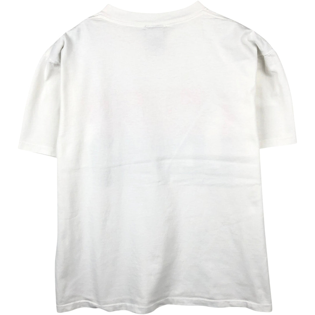 90'S ALPS College T-shirt, Made in USA, Men's Size L (approx.), Vintage cotton white type Vintage Second Hand