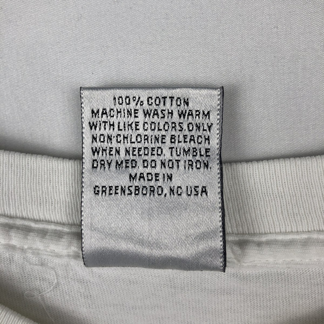 90'S ALPS College T-shirt, Made in USA, Men's Size L (approx.), Vintage cotton white type Vintage Second Hand