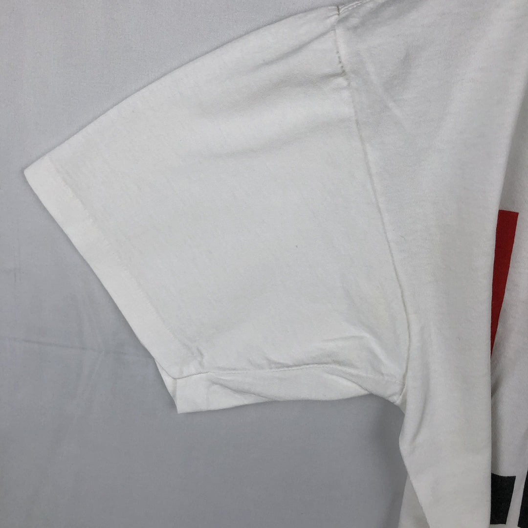 90'S ALPS College T-shirt, Made in USA, Men's Size L (approx.), Vintage cotton white type Vintage Second Hand