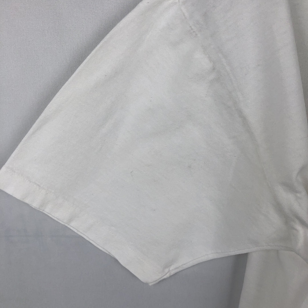 90'S ALPS College T-shirt, Made in USA, Men's Size L (approx.), Vintage cotton white type Vintage Second Hand