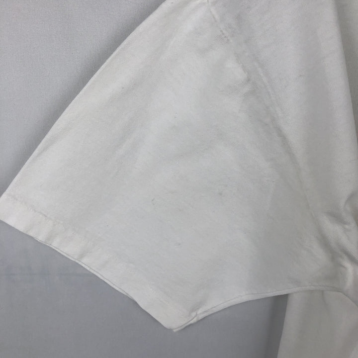 90'S ALPS College T-shirt, Made in USA, Men's Size L (approx.), Vintage cotton white type Vintage Second Hand