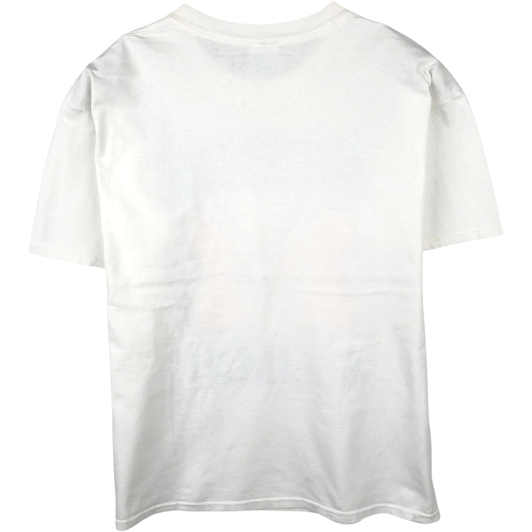 2000'S Gildan University of Michigan College T-shirt, Men's XL equivalent. cotton white type Vintage Second Hand