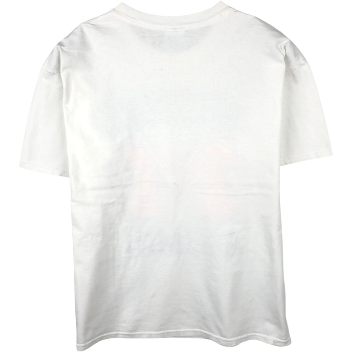 2000'S Gildan University of Michigan College T-shirt, Men's XL equivalent. cotton white type Vintage Second Hand