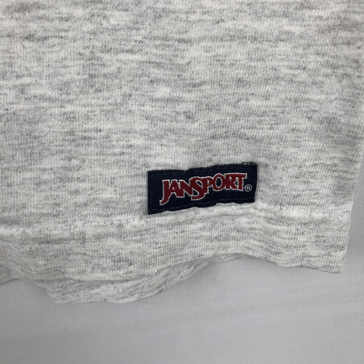 Jansport 3-Piece College T-Shirt, Made in USA, Men's Size L cotton gray type Vintage Second Hand