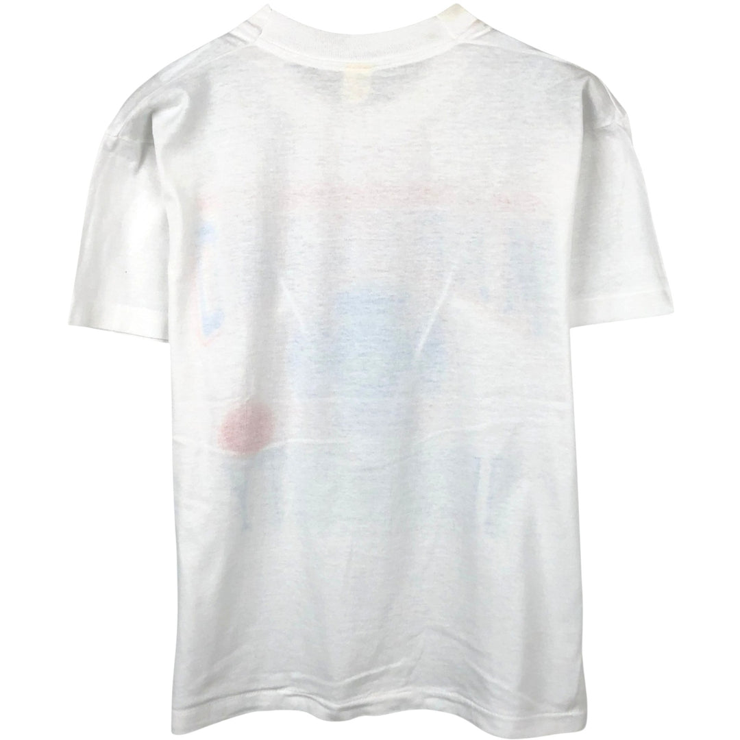 Vintage printed T-shirt, men's size small unclear white type Vintage Second Hand
