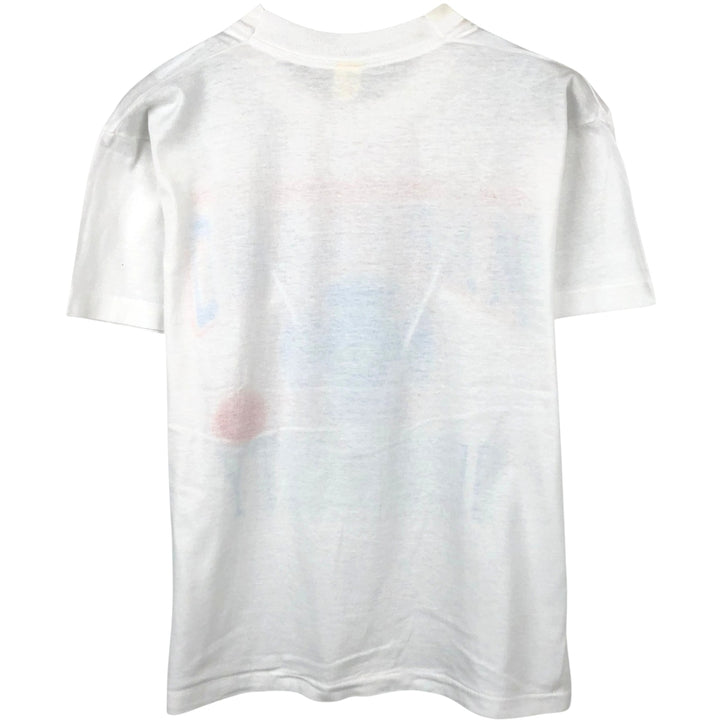 Vintage printed T-shirt, men's size small unclear white type Vintage Second Hand