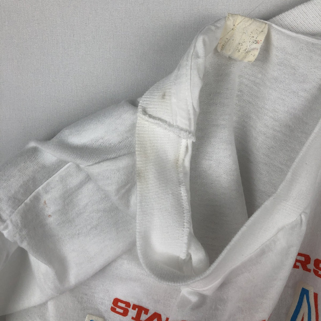 Vintage printed T-shirt, men's size small unclear white type Vintage Second Hand