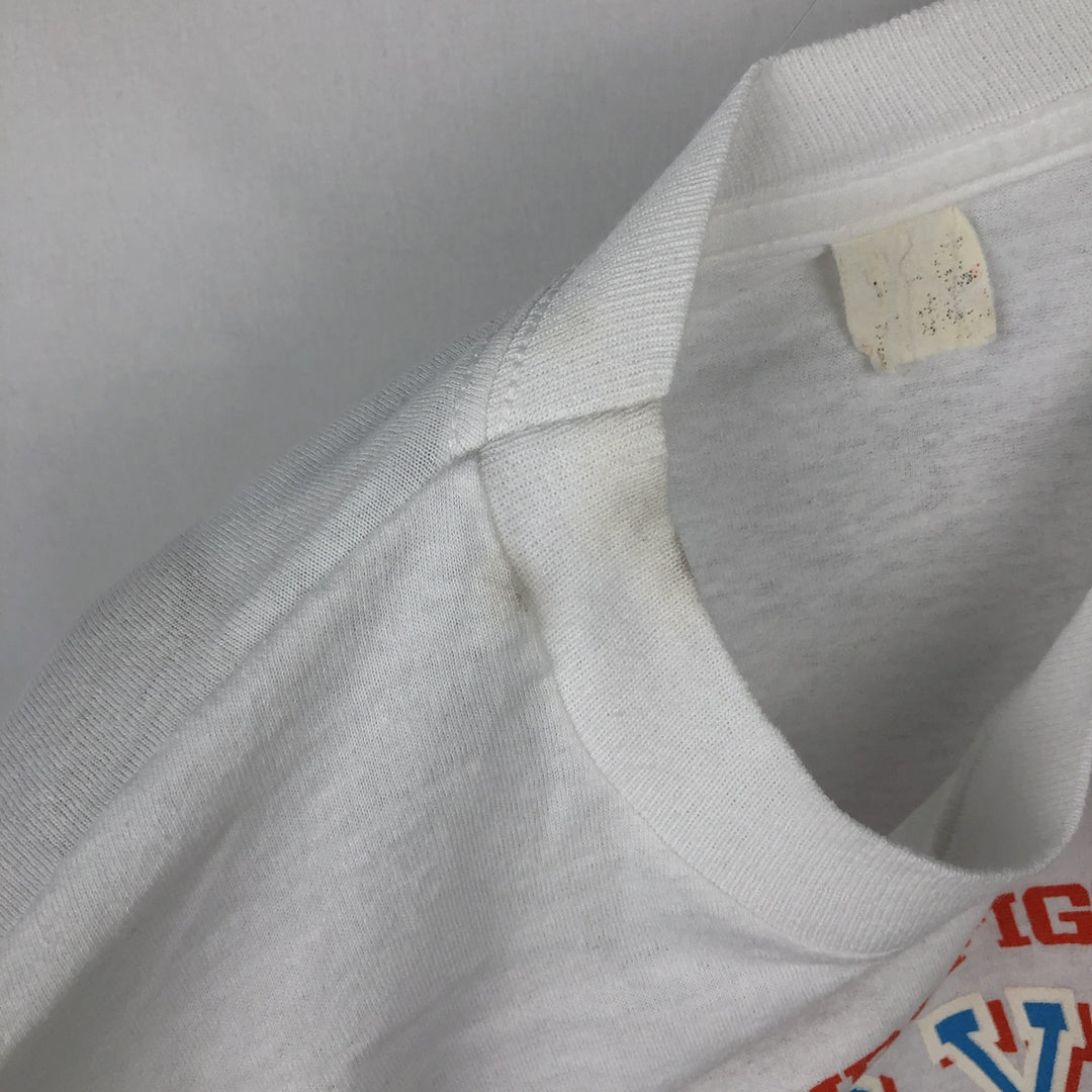 Vintage printed T-shirt, men's size small unclear white type Vintage Second Hand