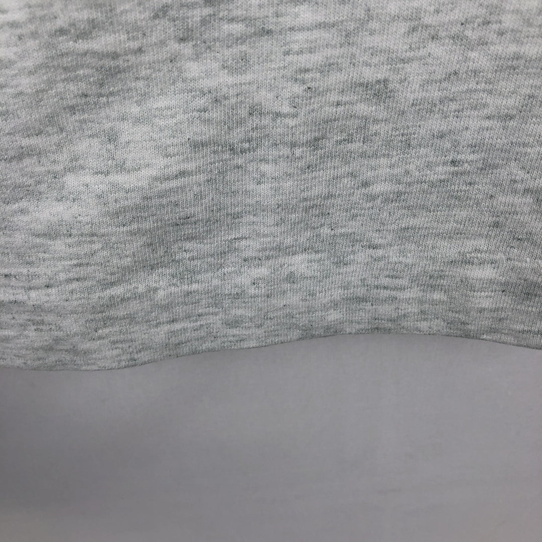 90'S SCREEN STARS College T-shirt, Made in USA, Men's L size, Vintage cotton gray type Vintage Second Hand