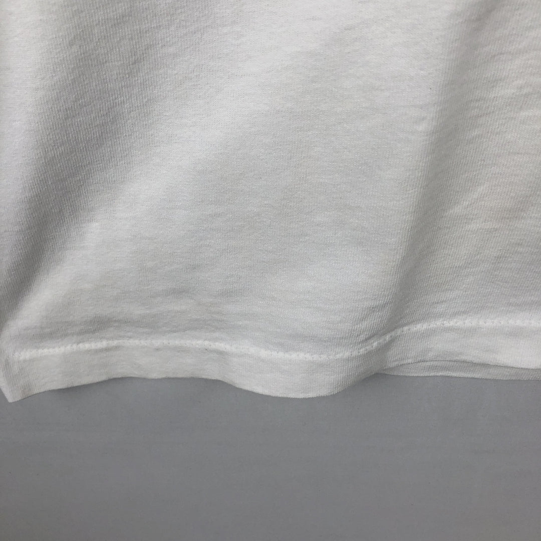 90'S CRABLE SPORTSWEAR NORTH CAROLINA University of North Carolina College T-shirt, Men's Size L (approx.), Vintage unclear white type Vintage Second Hand