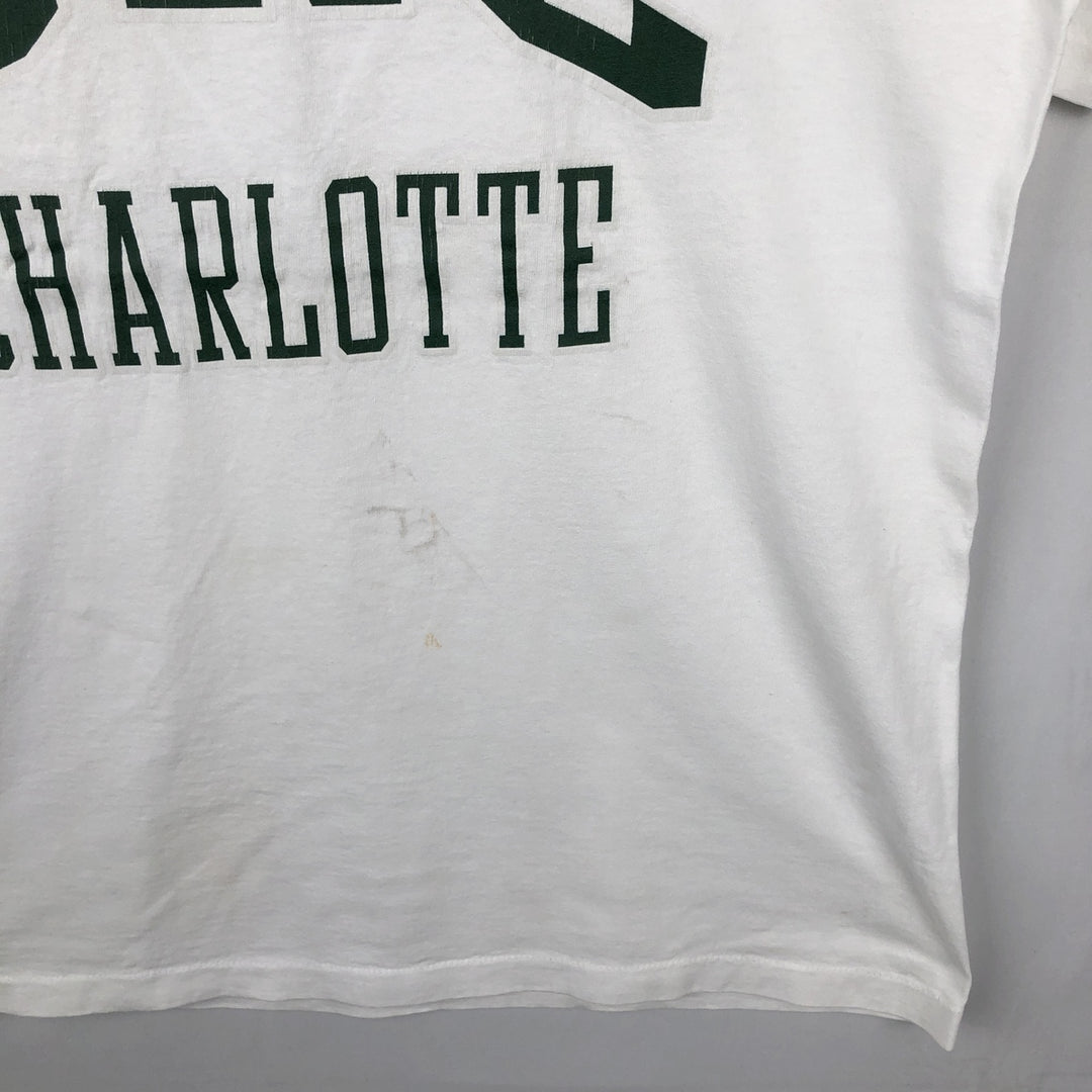 90'S CRABLE SPORTSWEAR NORTH CAROLINA University of North Carolina College T-shirt, Men's Size L (approx.), Vintage unclear white type Vintage Second Hand