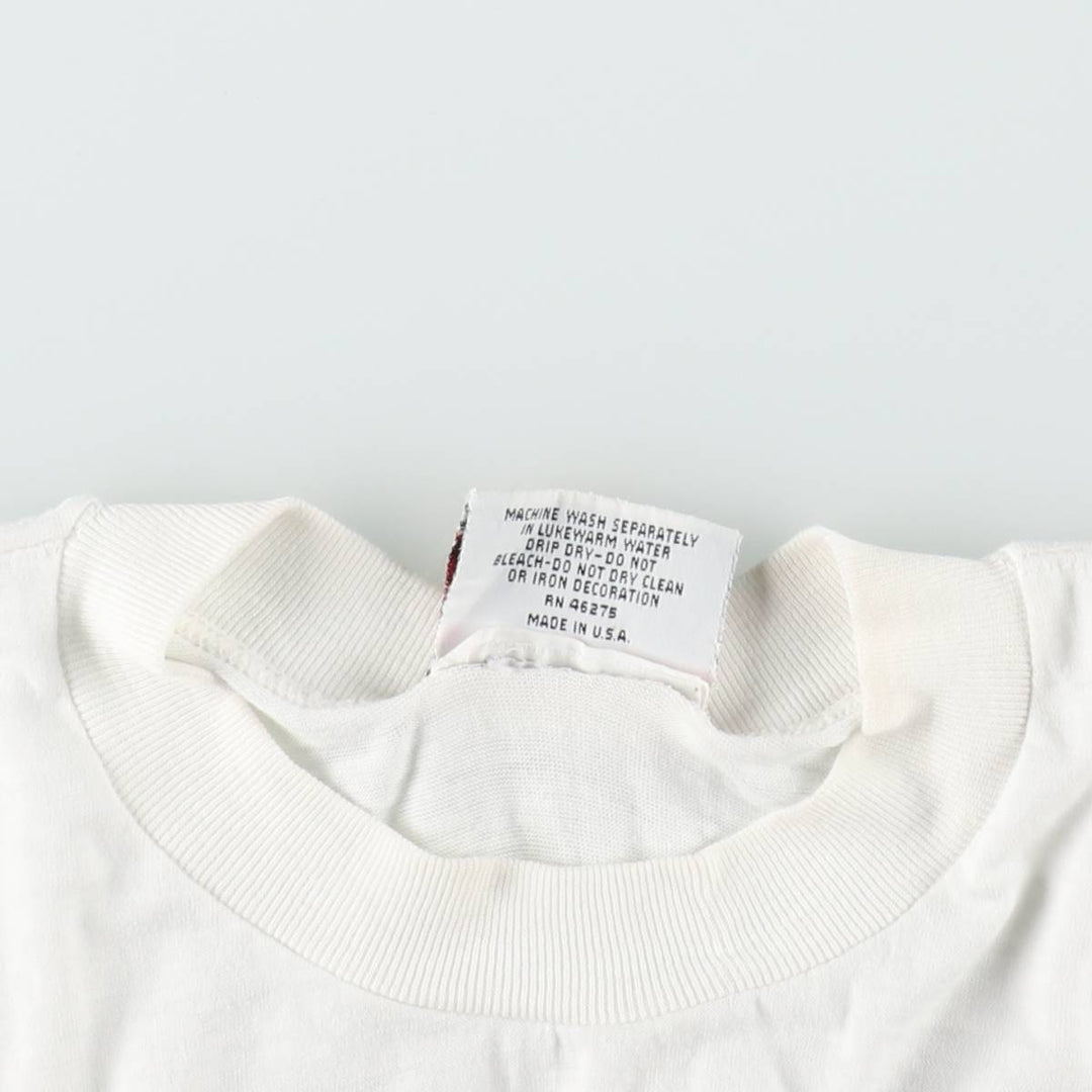 Vintage 80s-90'S College Lane Penn State T-shirt, Made in USA, Men's XL equivalent. cotton white type Vintage Second Hand