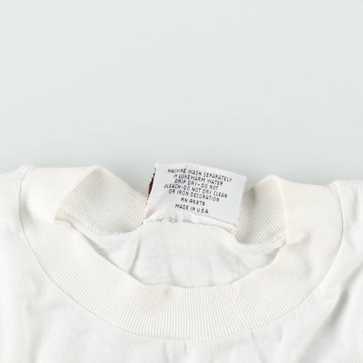Vintage 80s-90'S College Lane Penn State T-shirt, Made in USA, Men's XL equivalent. cotton white type Vintage Second Hand