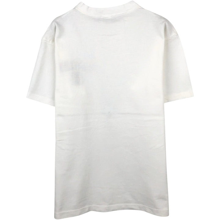 90'S BELTON HARVARD Harvard University Piqué College T-Shirt, Made in USA, Men's Size L (Equivalent), Vintage cotton white type Vintage Second Hand